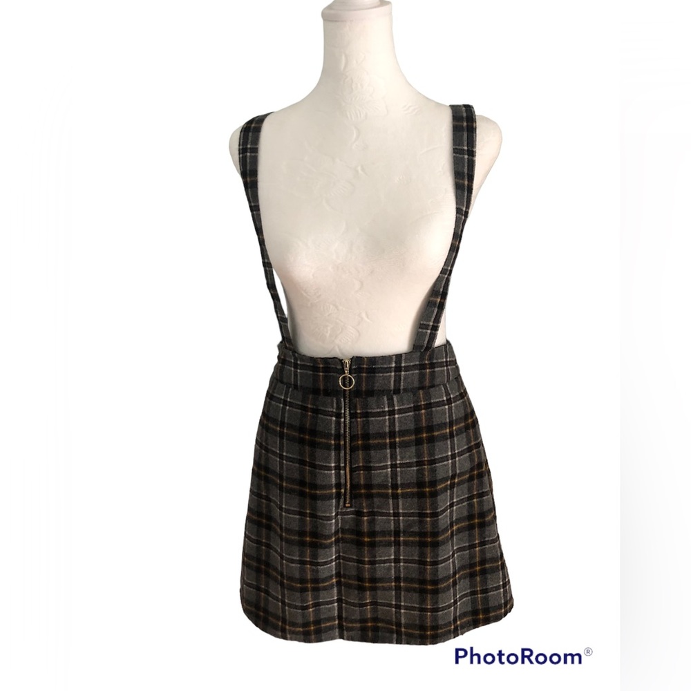 Mini Plaid Jumper Skirt